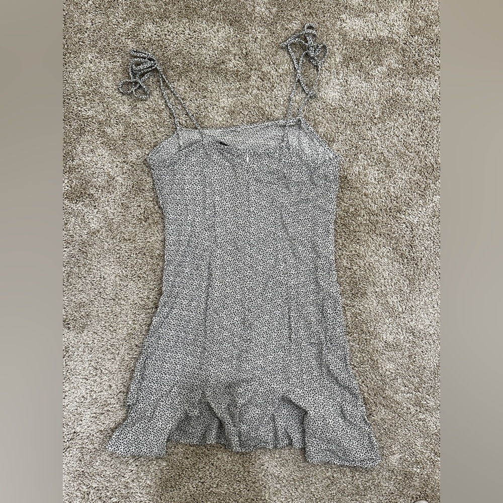 Forever 21 Monochrome Patterned Spaghetti Strap Dress